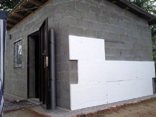теплоизоляция для бетонных или шлакоблочных стен 